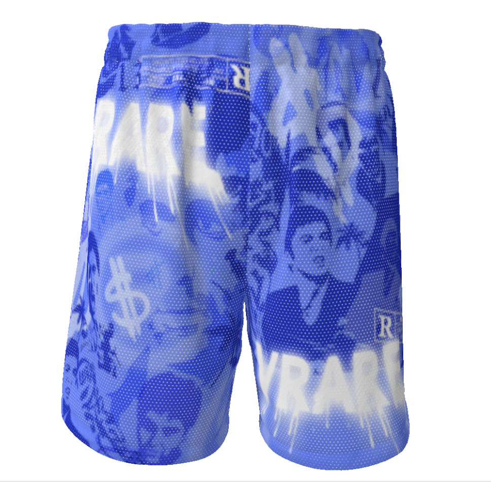 "SCARFACE 13" All over print mesh gym Shorts VRARE