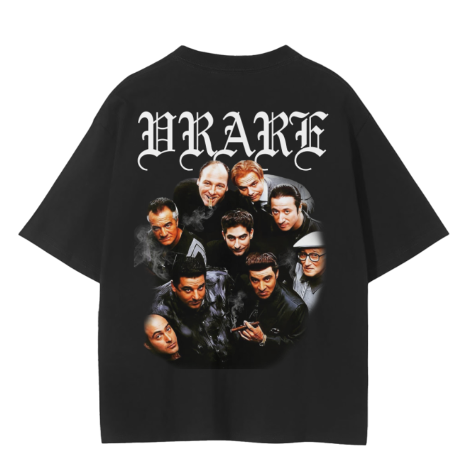 "Sopranos Gang" Black Vintage Tee