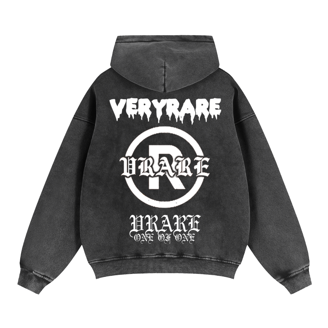 "Very Rare" - logo essential zip up hoodie - Heavy Wool inside