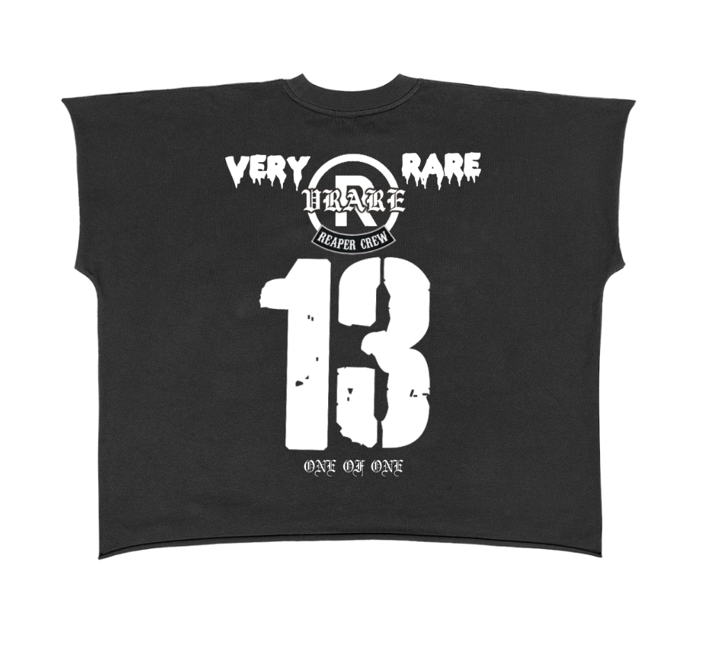 "Inmate 13/ Vrare Penitentiary" - Cut tank cropped in black (limited)