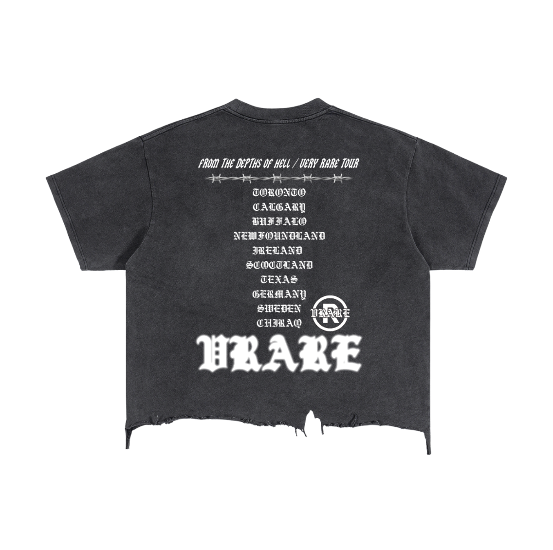 VRARE "World Tour" Vintage Distressed Tee