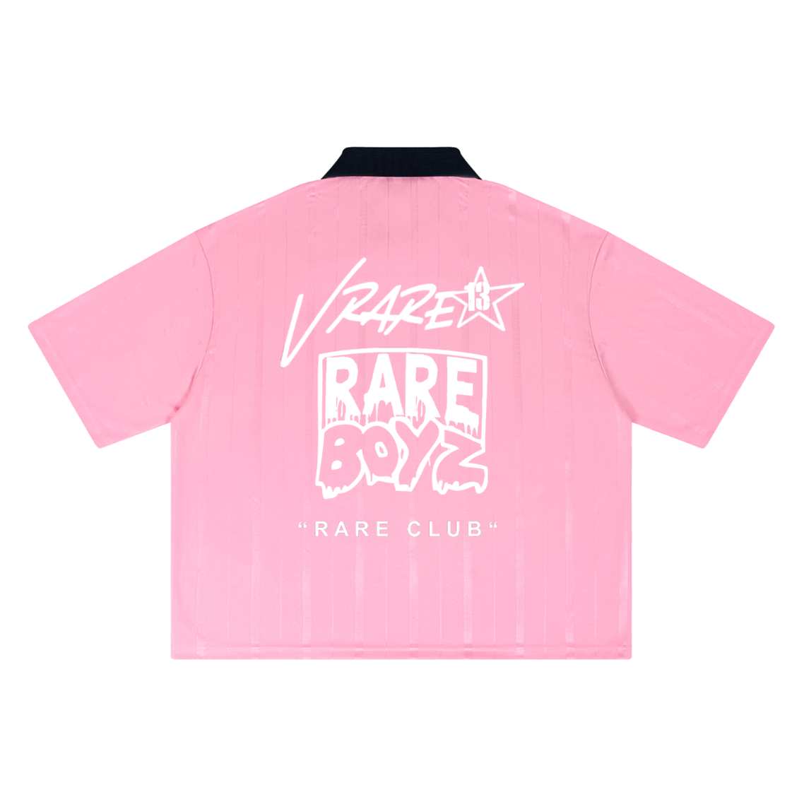 Drip'd - Striped Pink Boxy Soccer Jersey