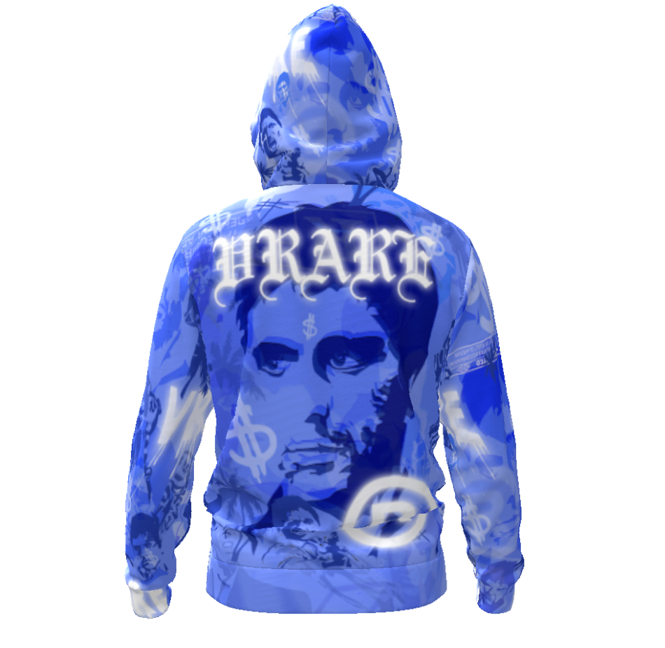 "SCARFACE 13" All over print zip up hoodie