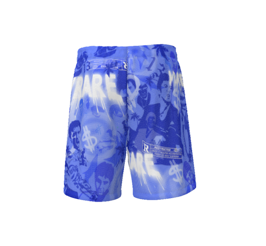 "SCARFACE 13" All over print mesh gym Shorts VRARE