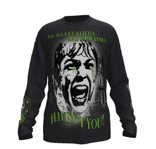 "Psycho, MAD" Long sleeve flex fit