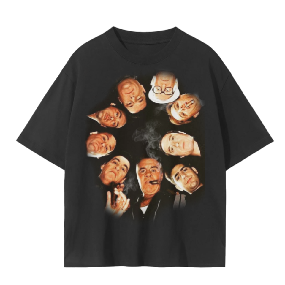 "Sopranos Gang"  Black Vintage Tee