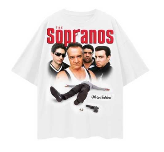 "The Sopranos Family" tee white