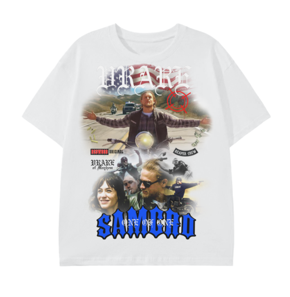 "SOA Samcro reaper" tee