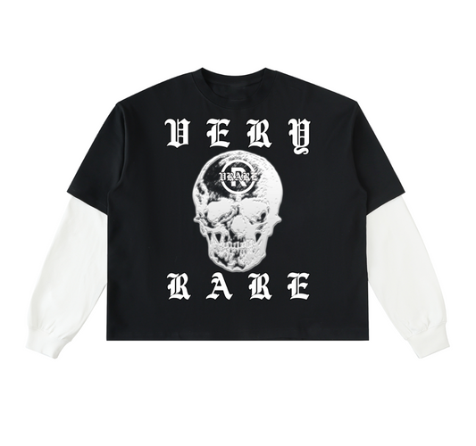 Very Rare Skull - Layered Contrast t-shirt /long sleeve