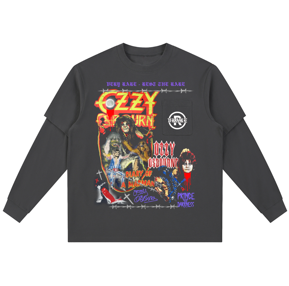 "Prince of Darkness"- Tour Layered Longsleeve oversized Tee