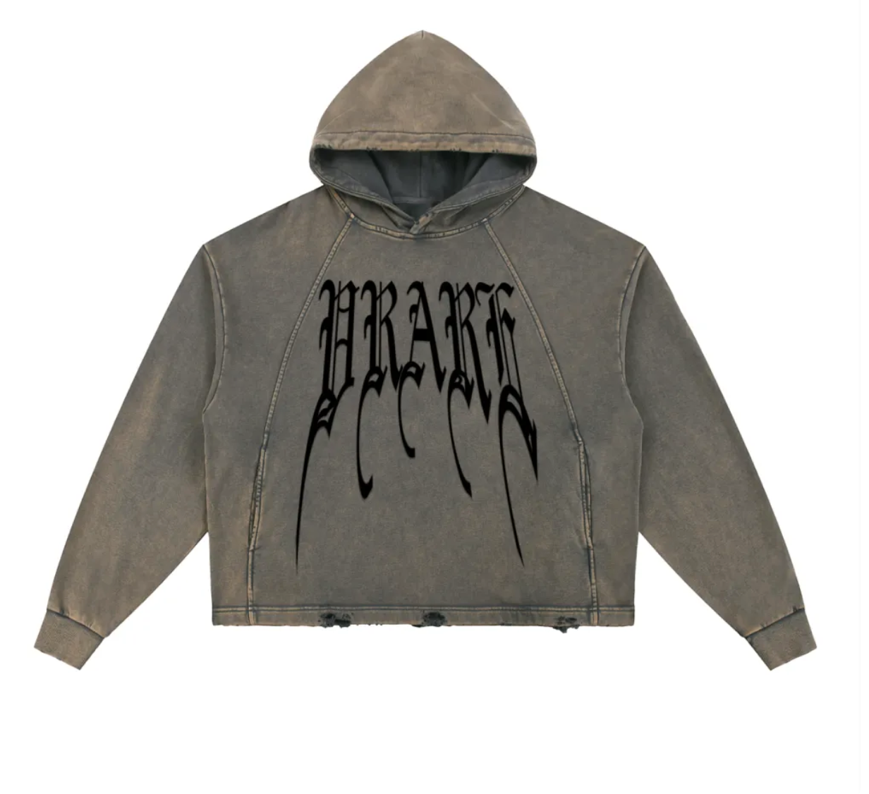 VRARE very rare Ultra stressed ripped pull over hoodie (limited)