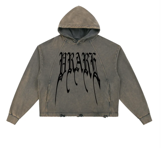 VRARE very rare Ultra stressed ripped pull over hoodie (limited)