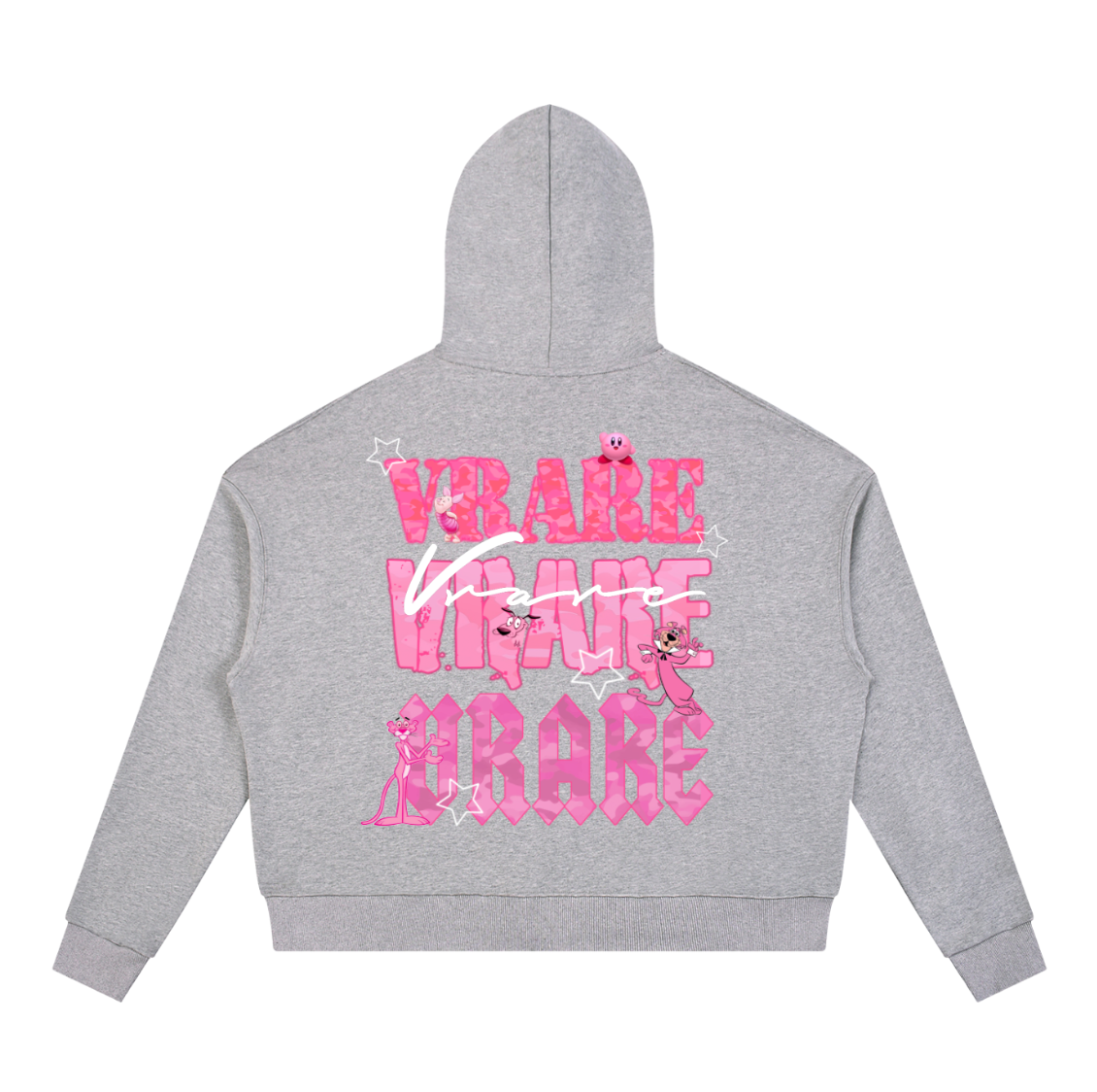!NEW! - VRARE Box logo Pink contrast draw hoodie