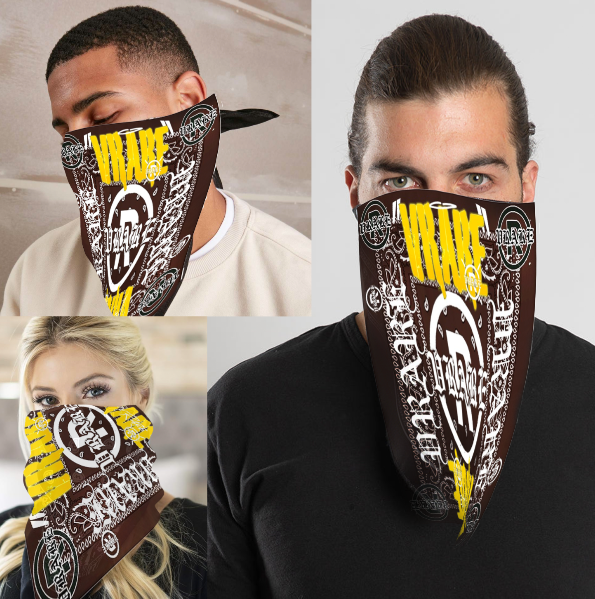 Staple Bandana - Biker brown - scarf