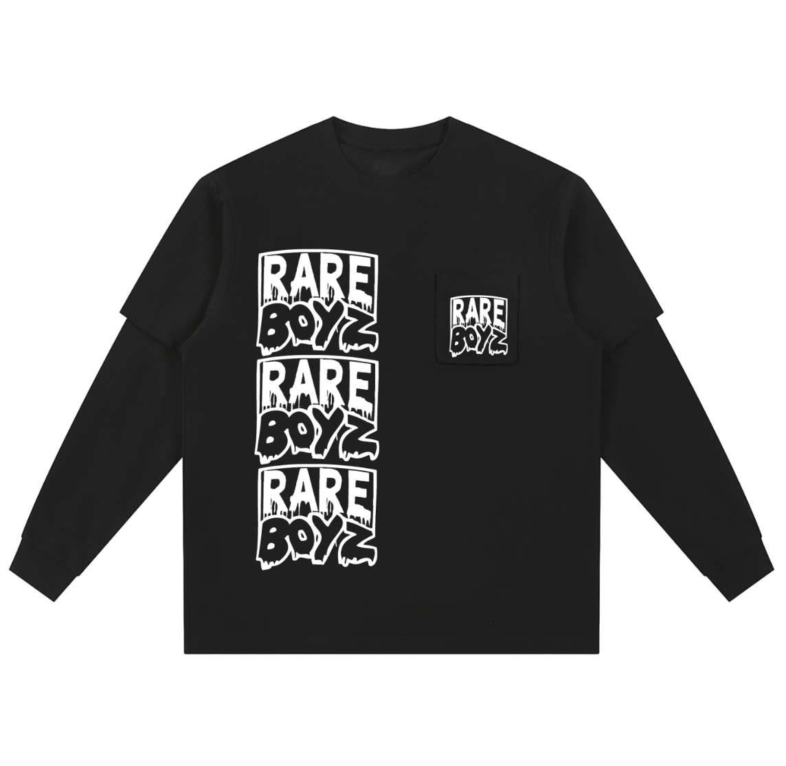 RareBoyz - Layered Longsleeve Tee
