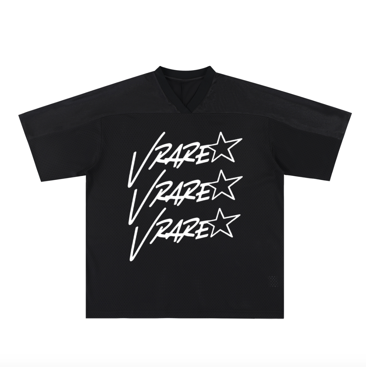 Vrare Star logo - Oversized Mesh soccer/football jersey v-neck