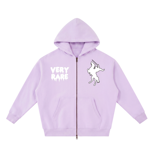 Oversized fleece zip up hoodie - limited