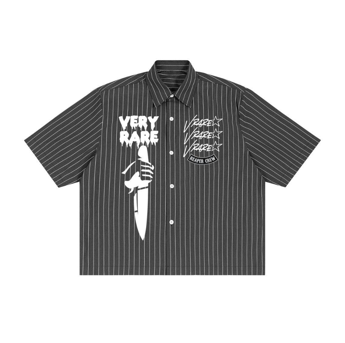 !NEW! - Striped Boxy Button-Up Shirt