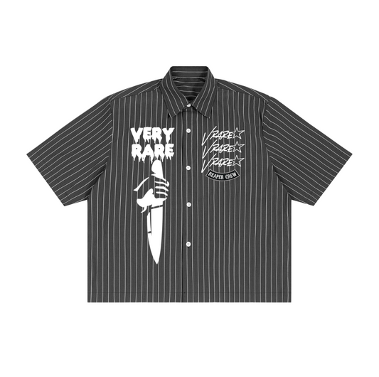 !NEW! - Striped Boxy Button-Up Shirt
