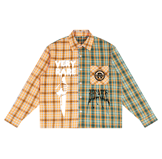 Colour Block - plaid flannel long-sleeve (oversized)