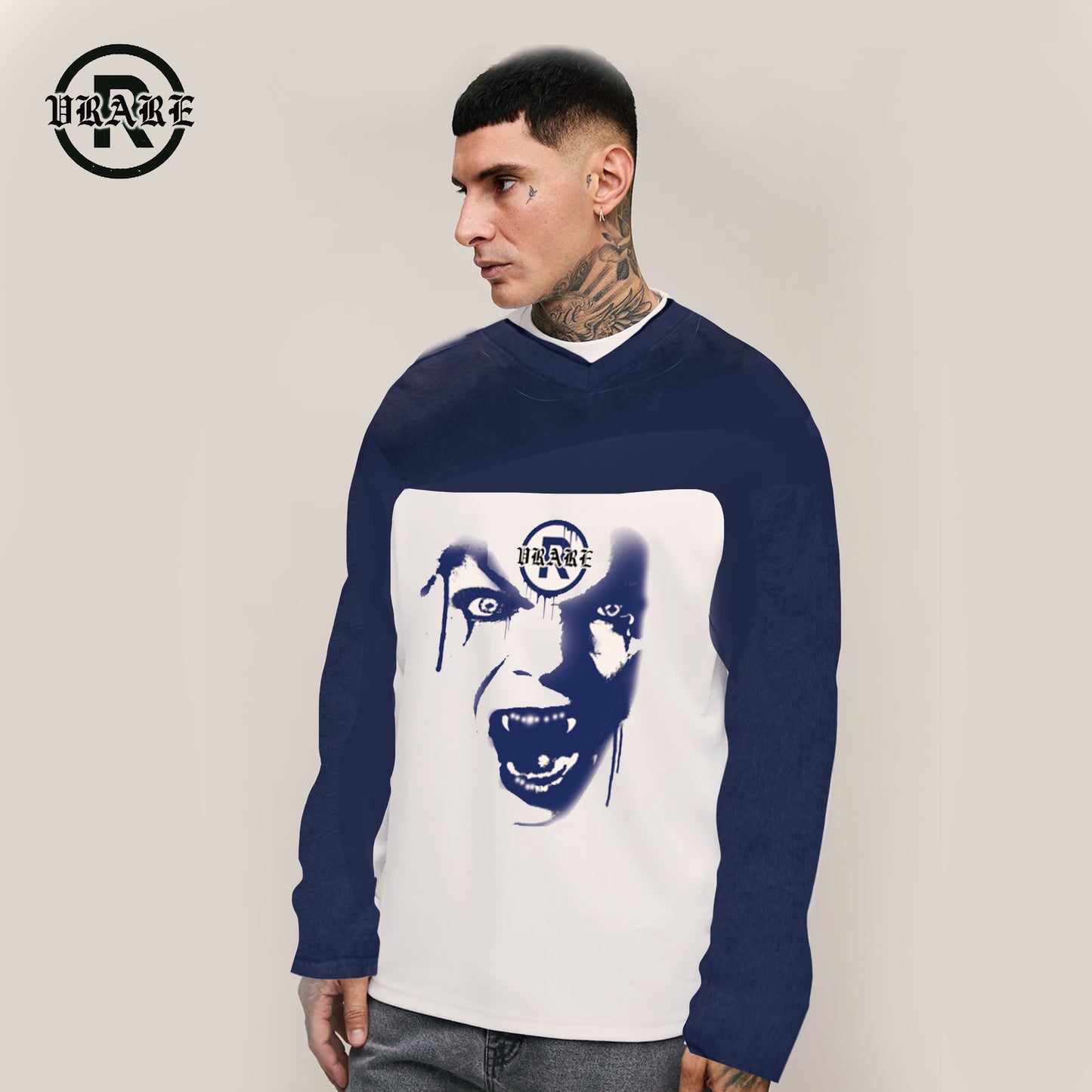 !NEW! - Monster two tone colour block long sleeve