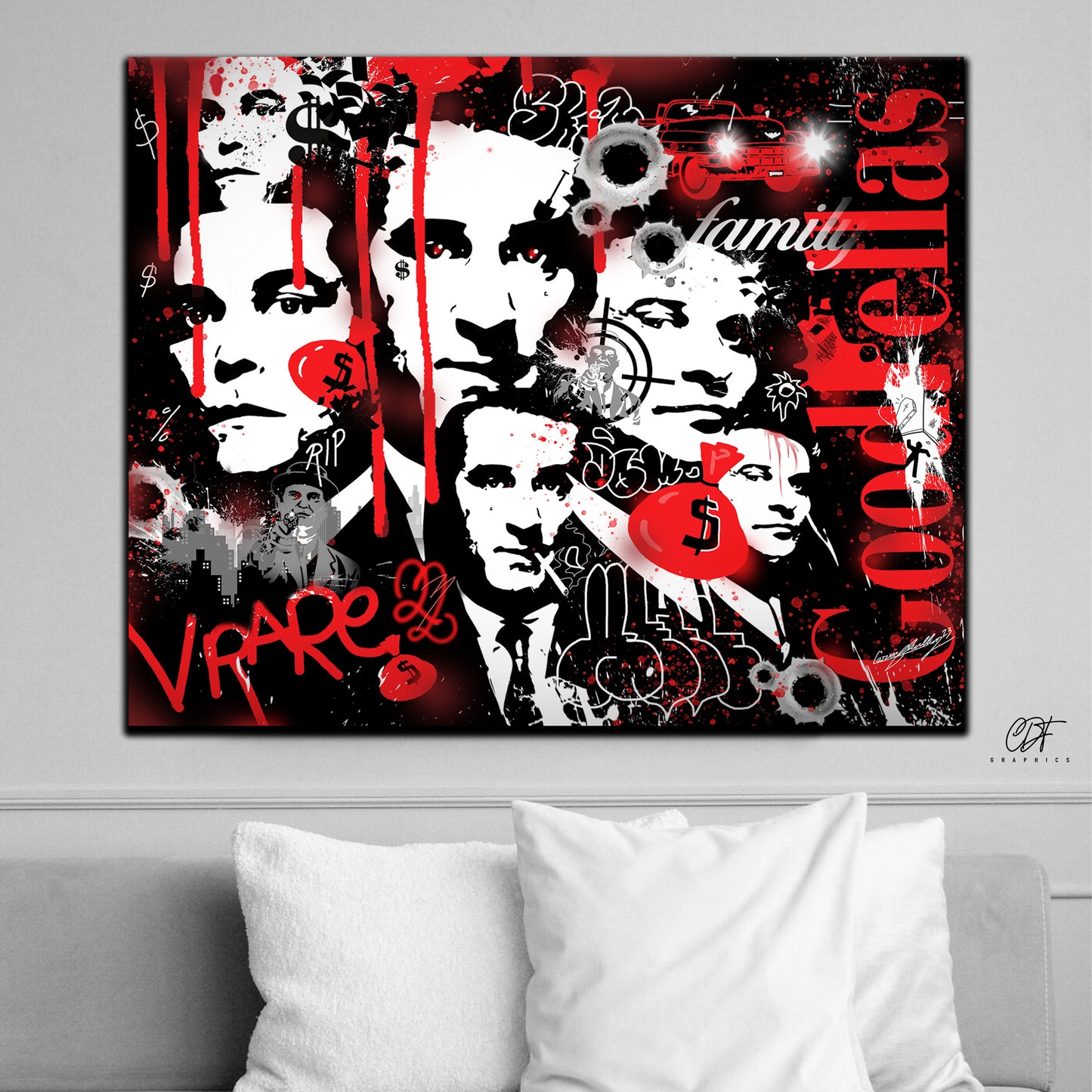 Good Fellas "Family Ties" 24x30 Custom 1 of 1 canvas (high quality)