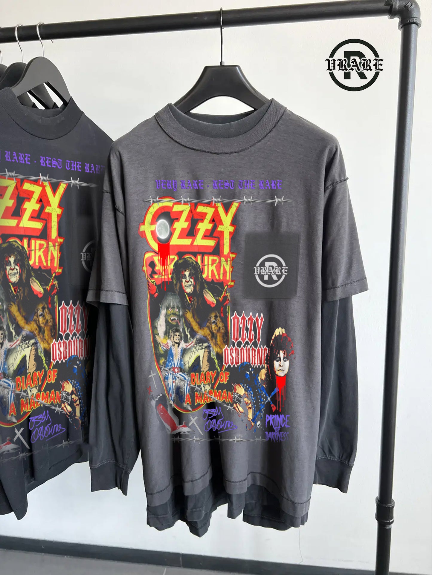 "Prince of Darkness"- Tour Layered Longsleeve oversized Tee