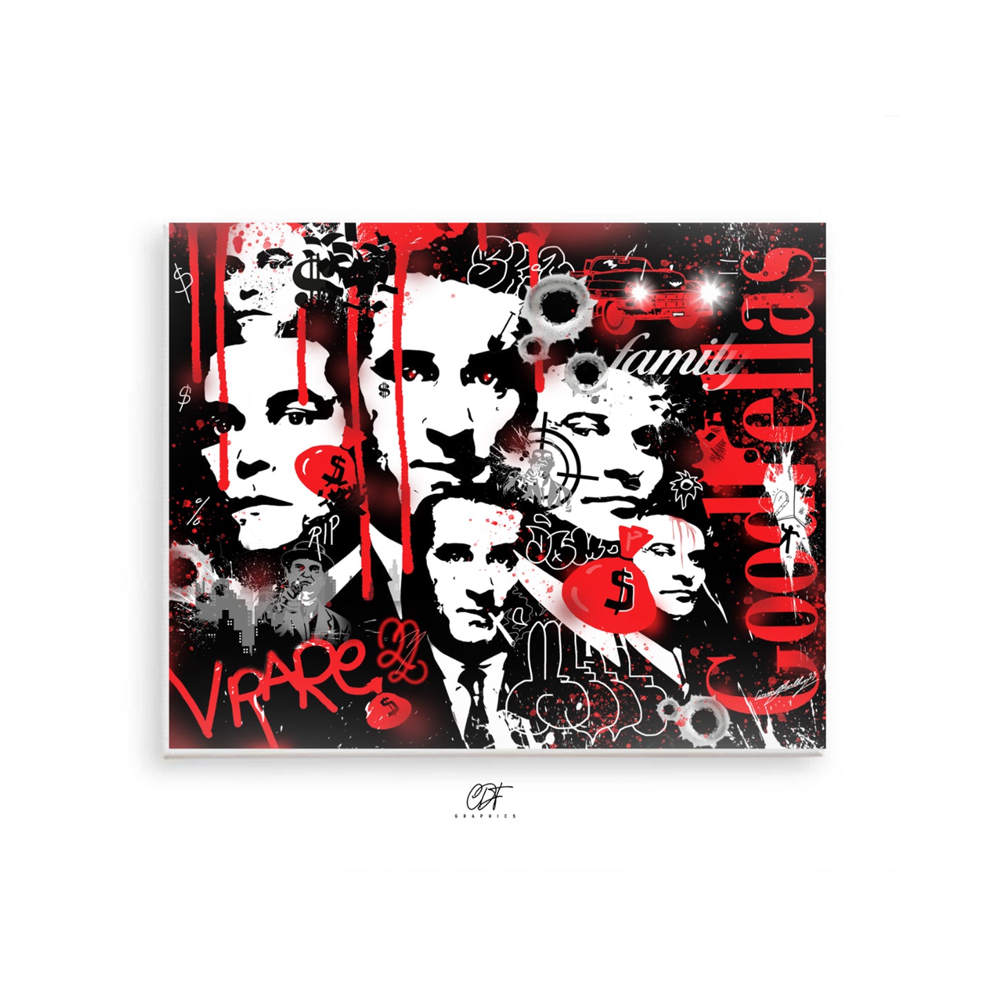 Good Fellas "Family Ties" 24x30 Custom 1 of 1 canvas (high quality)
