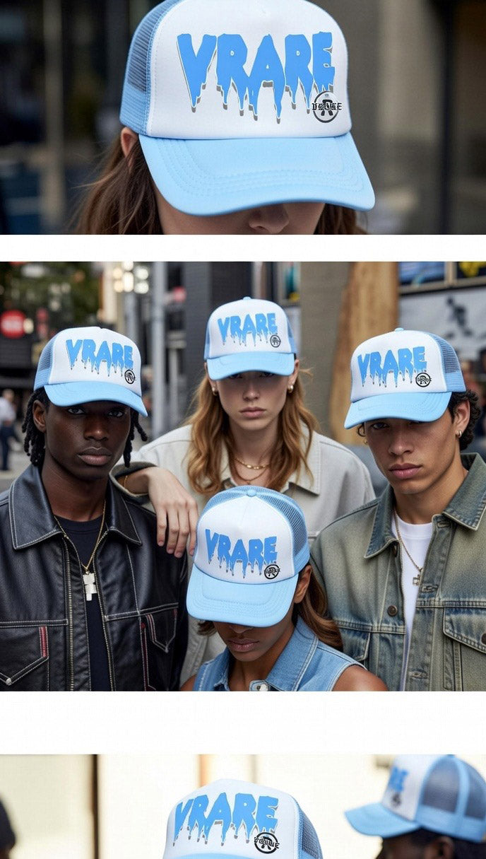 Trucker mesh snapback (Blue steel)
