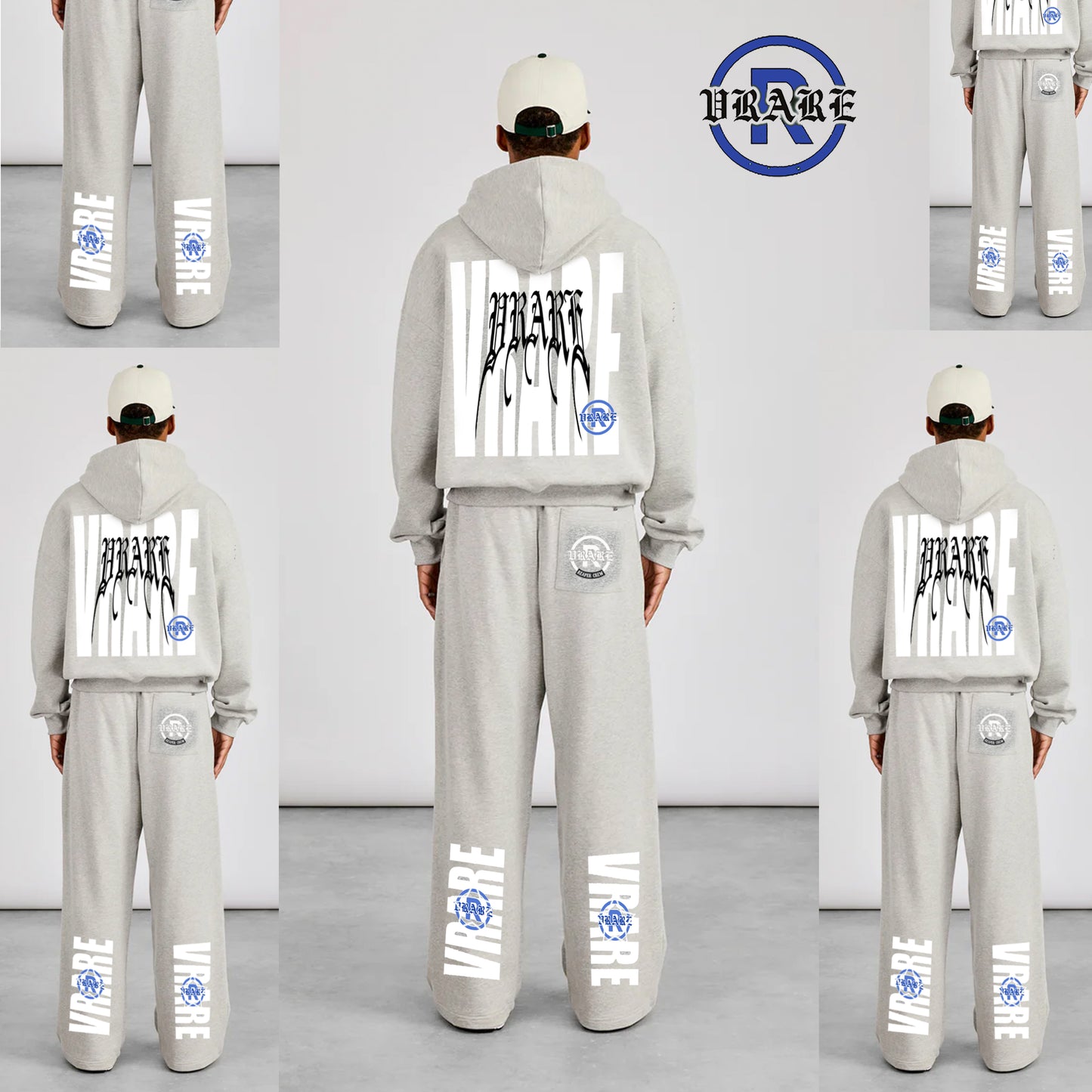 !NEW! - VRARE Plaid PJ Boxy Zip grey Hoodie (tracksuit)