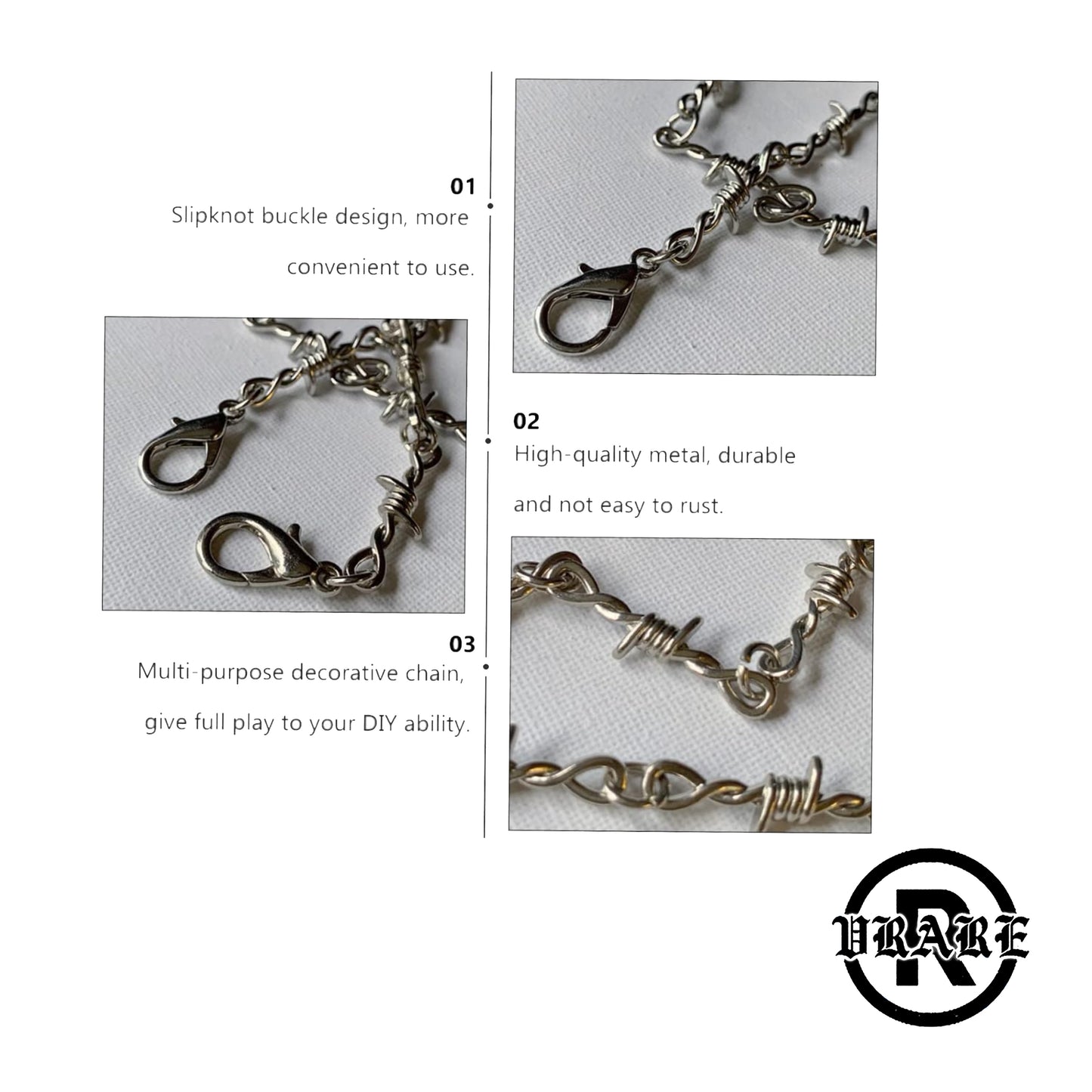 Barbed Wire Jean/wallet chain