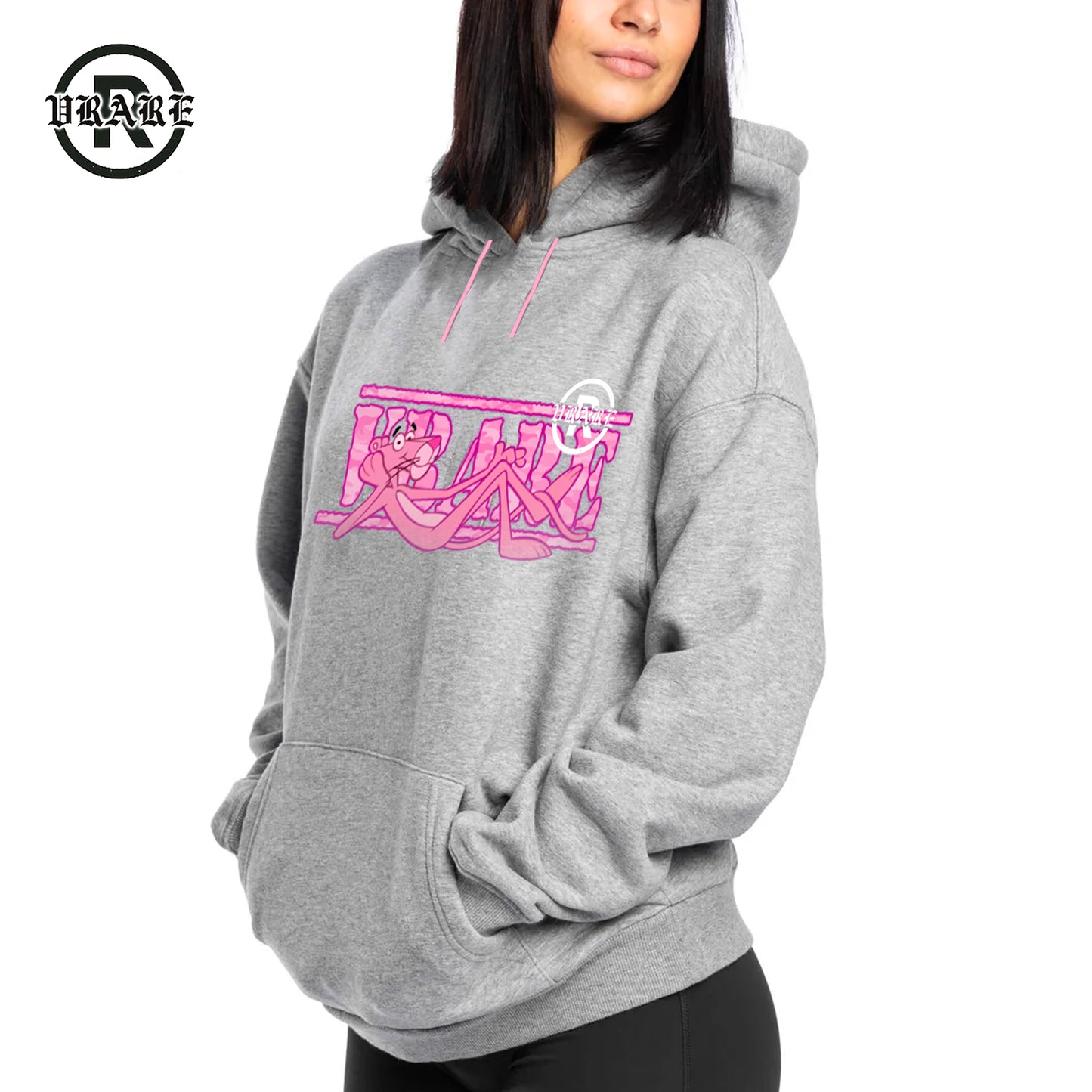 !NEW! - VRARE Box logo Pink contrast draw hoodie