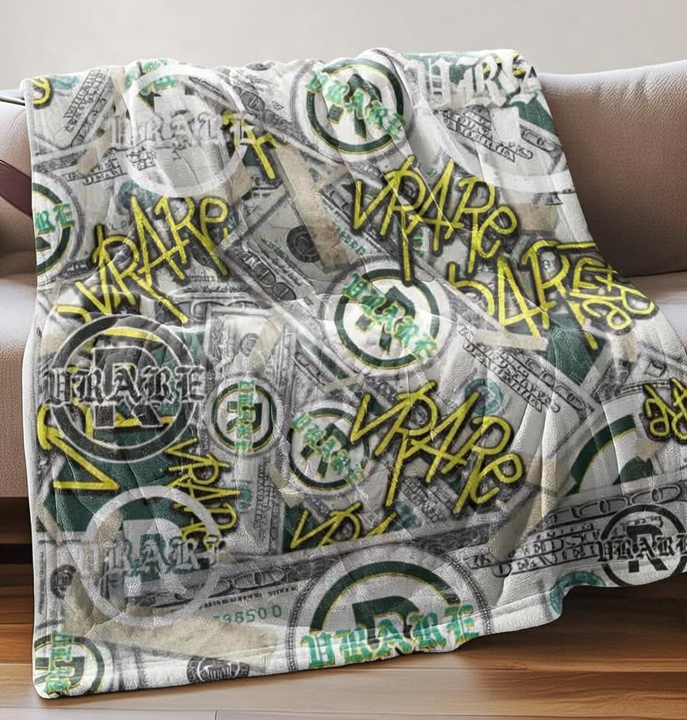 Throw Fleece blanket (all over print)