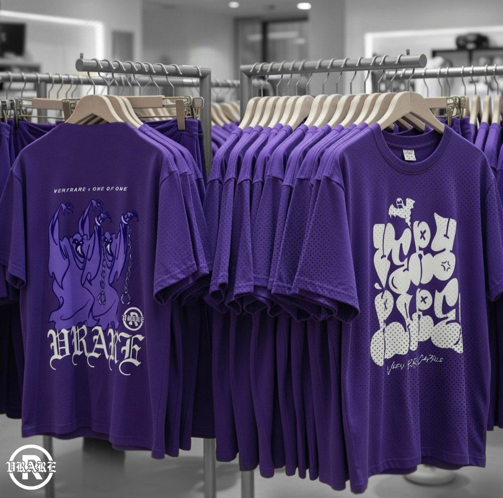 !NEW! - Purple ghost tag Mesh T-Shirt