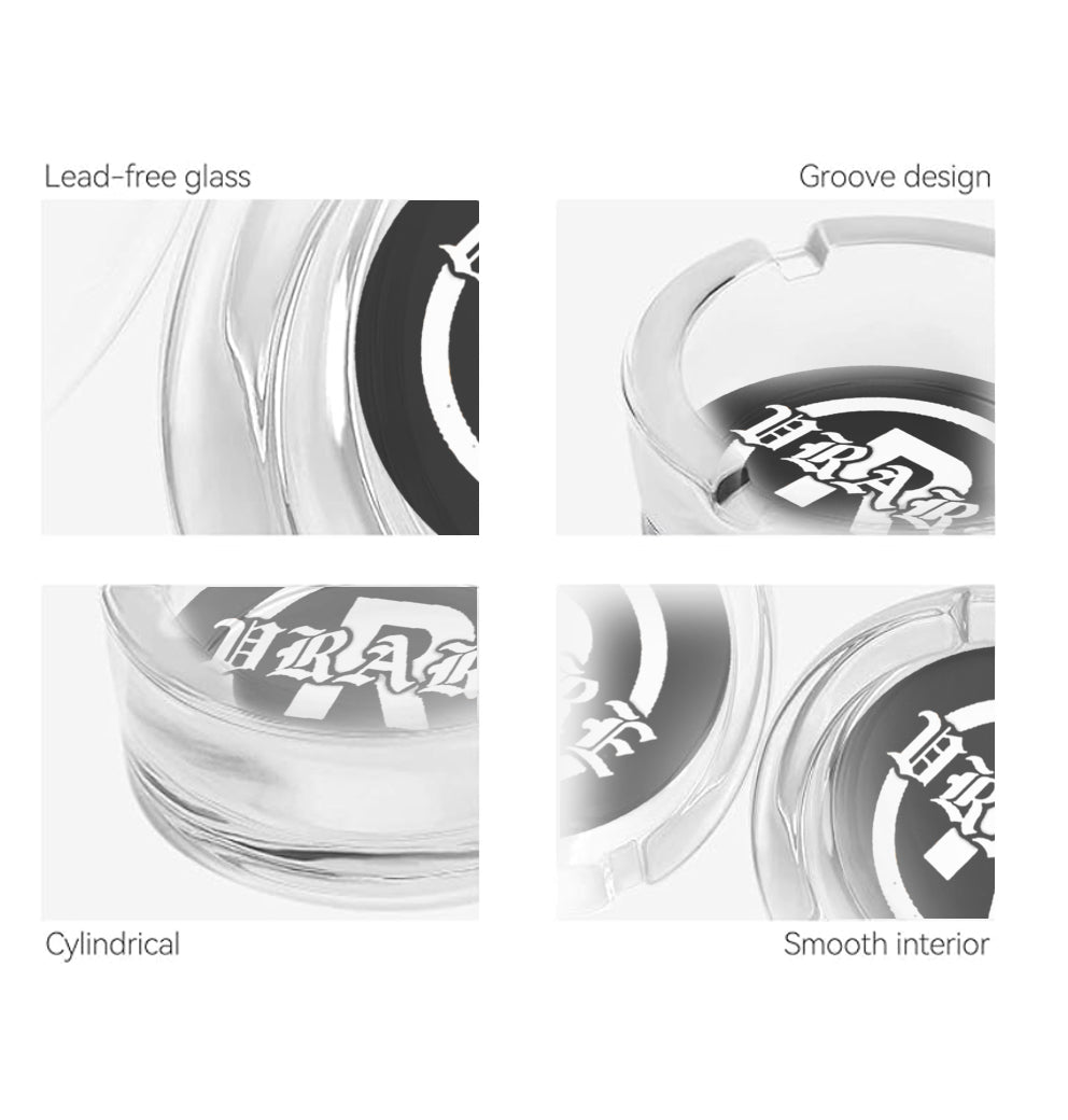 Glass Ashtray - Vrare staple logo